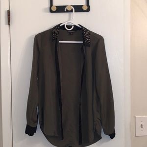 Long Sleeve Dressy Button Down Top